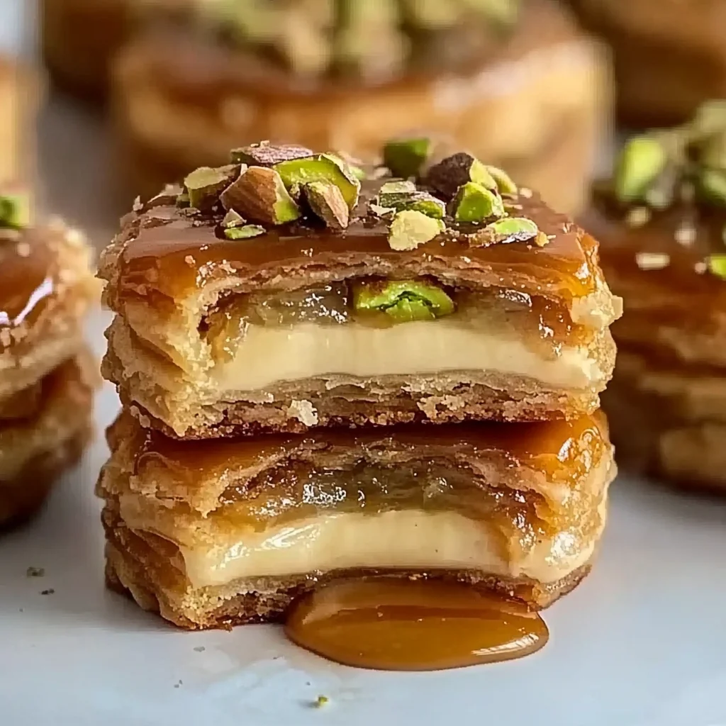 Baklava Cream Sandwich Cookies - Sweet and Nutty Treats