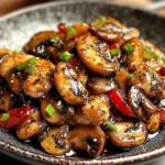 Black Pepper Chicken with Mushrooms