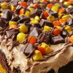 Chocolate Peanut Butter Poke Cake