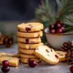 Cranberry Shortbread Cookies