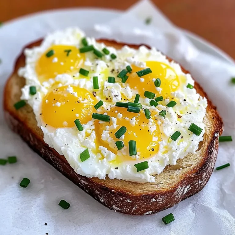 Easy 6-Ingredient Egg and Ricotta Toast