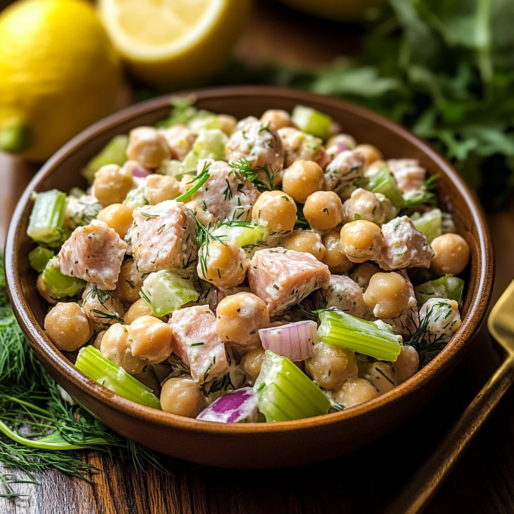 Healthy Tuna Garbanzo Bean Salad