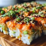 Spicy Salmon Sushi Bake