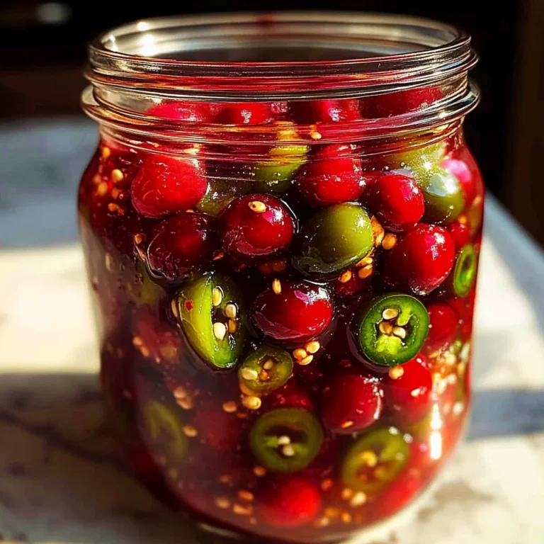 Sweet & Spicy Cranberry Jalapeño Cowboy Candy:1Amazing Treat
